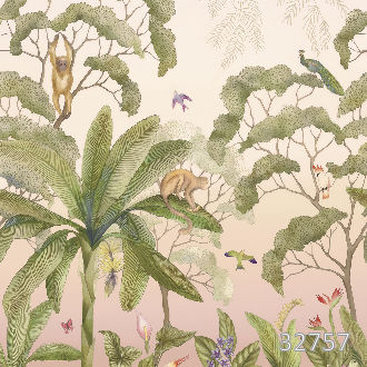 Tropical paradise sepia