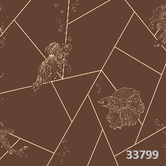 Geometric fish brown