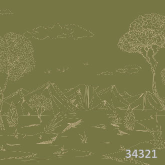 Mountain plateau green