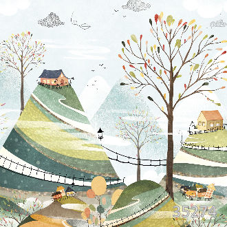 Городок на холмах