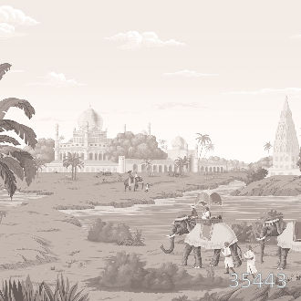 Утро в живописной Индии